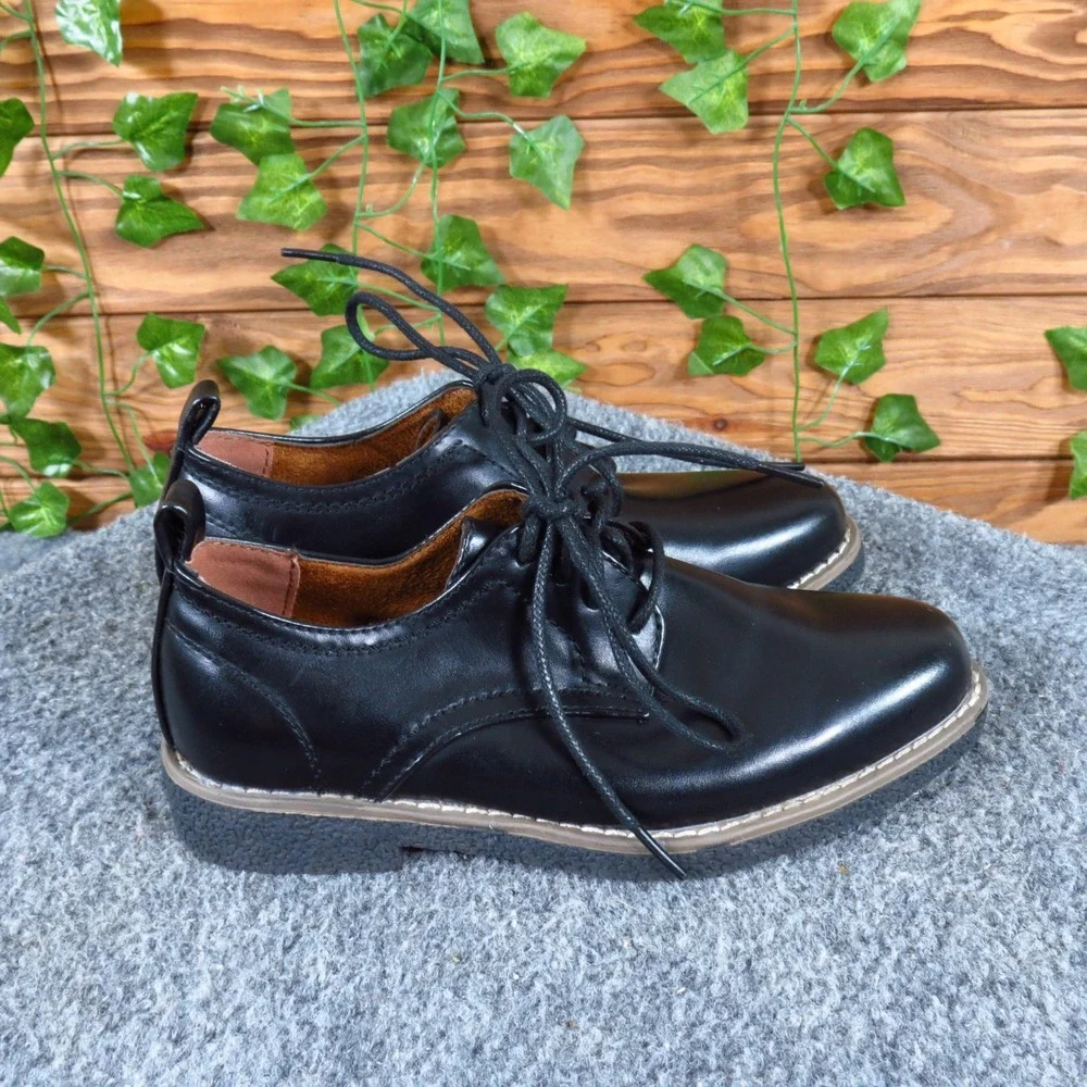 Deer Stags Zander Toddler Boys Oxford Shoes Size 12M Dress Wedding Formal‎ Black